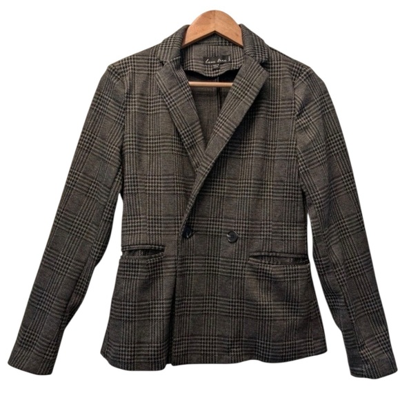 Love Tree Jackets & Blazers - Love Tree Blazer Houndstooth Plaid Jacket Women Office Academic Old Money Sz S
